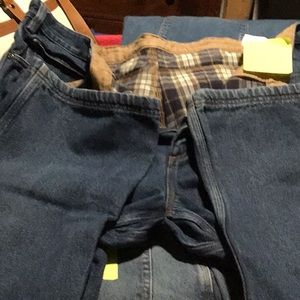 New Duluth flannel lined relaxed fit jeans, 46X30